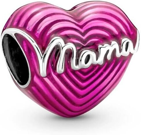 Love Heart Dangle Charm, 925 Sterling Silver Jewelry for Bracelets and Necklaces, Birthday Gift for Women in Saudi Arabia