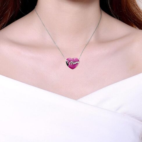 Love Heart Dangle Charm, 925 Sterling Silver Jewelry for Bracelets and Necklaces, Birthday Gift for Women in Saudi Arabia