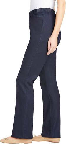 Woman Within Plus Size Fineline Stretch Denim Pull-On Bootcut Jeans in Saudi Arabia