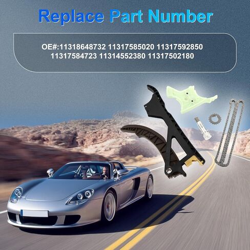 N51 N52 S55 مجموعة أدوات سلسلة توقيت المحرك يناسب BMW F10 F22 F23 328i 335i 530i 535i 640i 740i 740Li X6 M3 M4 X3 X4 X5 X6 Z4 3.0L Turbo N51 N52 S55 Engine OE 11318648732 11317585020 11317592850 in Saudi Arabia