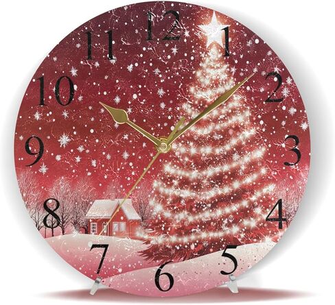 ساعة حائط بأوراق القيقب الخريفية صامتة غير موقوتة ديكورات ريفية للخريف وغرفة المطبخ والحمام وغرفة النوم وساعات دائرية 10 بوصة تعمل بالبطارية كوارتز تناظرية ساعة مكتب هادئة in Kuwait