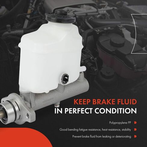 A-Premium Brake Master Cylinder with Reservoir and Sensor Compatible with Toyota Camry 2002-2006, Solara 2004-2008, 2.4L 3.0L 3.3L, Replace# 4720106260, 4720133350 in Saudi Arabia
