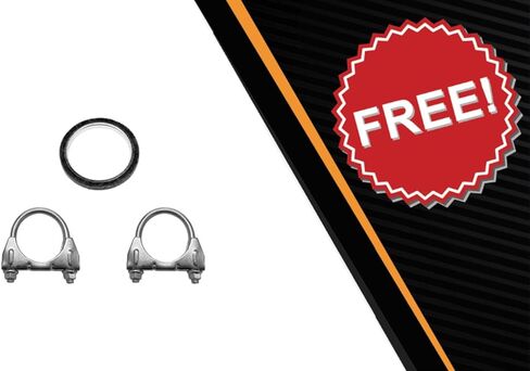 العادم الشمالي الشرقي | الفولاذ المقاوم للصدأ - أنبوب العادم الوسيط وكاتم الصوت متوافق مع Mazda 3 Hatchback 2010-2013 2.5L - يشمل الحشية والمشابك in Saudi Arabia