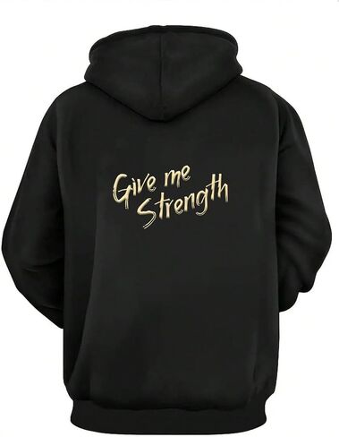 Floerns Men's Graphic Long Sleeve Hooded Sweatshirts Letter Print Streetwear Oversized Hoodies Pullover in Saudi Arabia