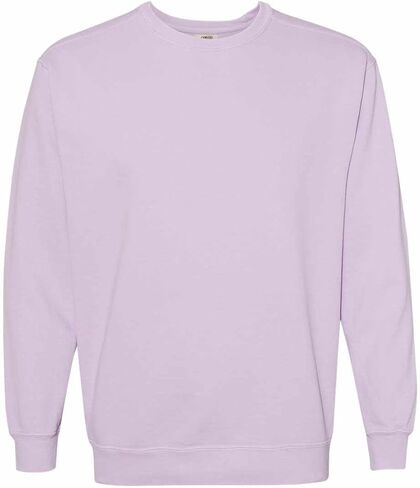 Garment Dyed Crewneck Sweatshirt - ORCHID (Large) in Saudi Arabia