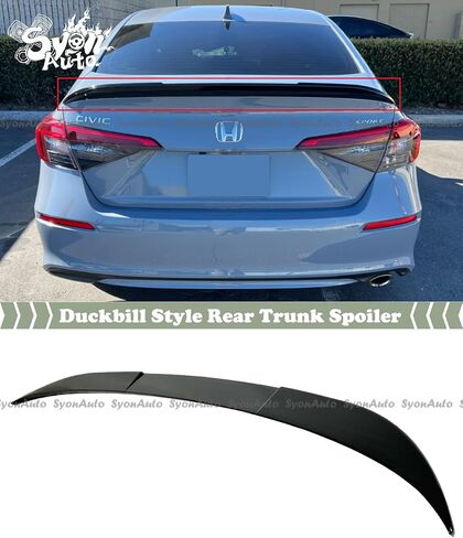 FITS 2022-2026 Honda Civic Sedan Glossy Black Duckbill Style HIGH Kick Trunk Spoiler in Saudi Arabia