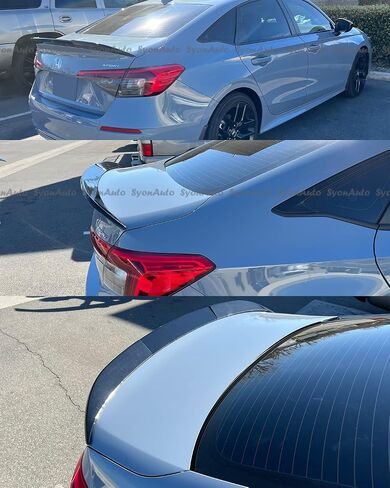 FITS 2022-2026 Honda Civic Sedan Glossy Black Duckbill Style HIGH Kick Trunk Spoiler in Saudi Arabia