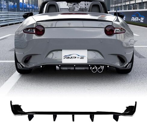 Rear Bumper Diffuser Lip for Mazda MX-5 Miata ND 2016-2025 2017 2018 Black in Saudi Arabia