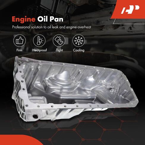 A-Premium Engine Oil Pan Sump with Drain Plug Compatible with BMW 535i 2011-2016, 535i GT 2010-2017, 640i 2012-2018, 740i 2011-2015, 740Li 2011-2015, L6 3.0L in Saudi Arabia