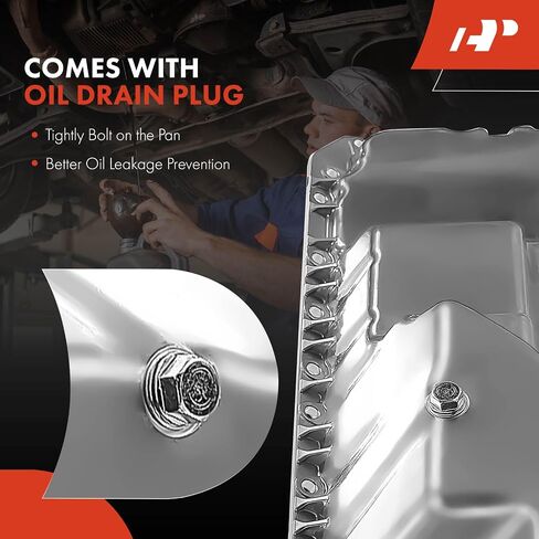 A-Premium Engine Oil Pan Sump with Drain Plug Compatible with BMW 535i 2011-2016, 535i GT 2010-2017, 640i 2012-2018, 740i 2011-2015, 740Li 2011-2015, L6 3.0L in Saudi Arabia