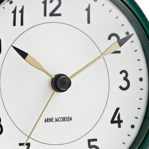 Arne Jacobsen Table Clock Diameter 11 cm Station Original Design Snooze Function Blue in Saudi Arabia