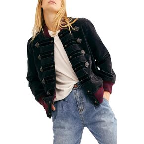 Free People Days Atlas Cord Bomber Jacket (S) Navy in Saudi Arabia