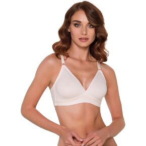 Women’s Wireless Cotton Triangle Bralette – Wire-Free, Unpadded Everyday Bra, Adjustable Fit, and Soft Stretch Cotton Fabric in Saudi Arabia