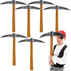 DECHOUS 6Pcs Foam Pickaxe Props Halloween Costume Pickaxe Dwarf Cosplay Performance Prop for Party Decorations in Saudi Arabia