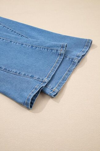 Sidefeel Flare Jeans for Women High Waisted Stretchy Bell Bottoms Wide Leg Side Seam Denim Pants in Saudi Arabia
