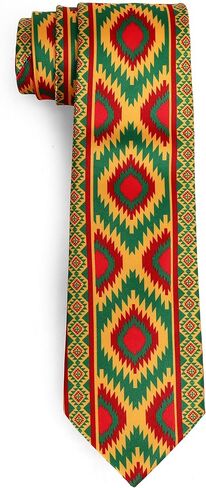 ASVP Shop African Print Tie – Tribal Necktie for Men | Dashiki-Inspired Kwanzaa Black History Juneteenth Heritage Wear in Saudi Arabia