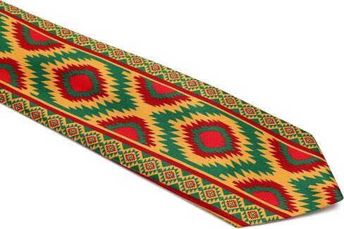 ASVP Shop African Print Tie – Tribal Necktie for Men | Dashiki-Inspired Kwanzaa Black History Juneteenth Heritage Wear in Saudi Arabia