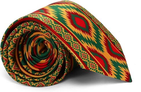 ASVP Shop African Print Tie – Tribal Necktie for Men | Dashiki-Inspired Kwanzaa Black History Juneteenth Heritage Wear in Saudi Arabia