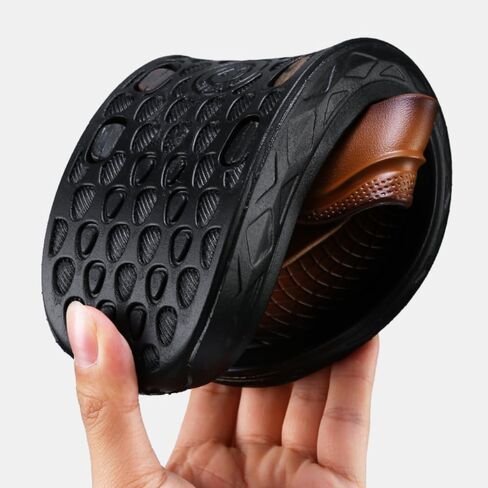 Premium Comfort Mock Leather Cool Outdoor Sandals Flip Flops For Men Sildes Summer Slippers Yoga Mat Indoor Footwear in Saudi Arabia