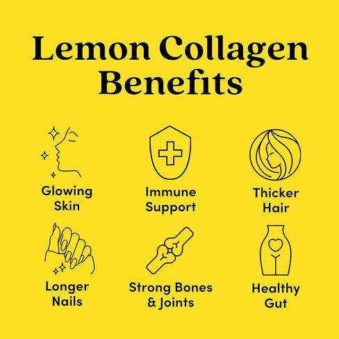 Further Food Lemon Collagen Peptides Powder, Grass-Fed Pasture-Raised Hydrolyzed Type 1 & 3 Protein, Gut Health + Joint, Hair, Skin, Nails, Paleo Keto Sugar-Free 10.50 oz in Kuwait