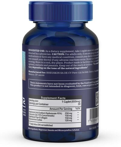Motion – Advanced Joint Support: Hyaluronic Acid + Glucosamine + Curcumin + Type II Collagen – Flexibility, Mobility & Comfort – 30 Caplets 850 mg in Saudi Arabia