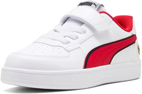 حذاء رياضي PUMA Kids Boys Scuderia Ferrari Caven 2.0 سهل الارتداء كاجوال - أبيض in Saudi Arabia