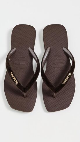 صنادل نسائية من القطيفة المربعة النحيفة من Havaianas in Kuwait
