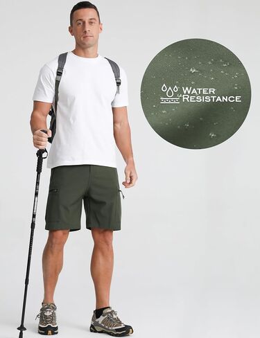 APTRO Men's Cargo Shorts 9" Golf Hiking Work Quick Dry Lightweight Shorts with 5 Zipper Pockets in Saudi Arabia