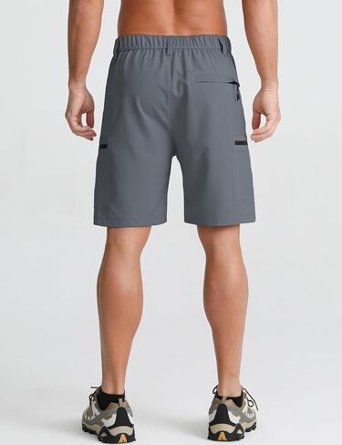 APTRO Men's Cargo Shorts 9" Golf Hiking Work Quick Dry Lightweight Shorts with 5 Zipper Pockets in Saudi Arabia