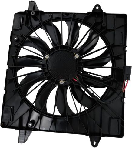 KarParts360 for GMC Acadia 2020 2021 2022 2023 Radiator and Condenser Fan | 1 Connector | 3.6L | Male Connector | Single Fan Type | W/Brushless Motor | W/Shroud | Replacement for GM3115338 | 86578078 in Saudi Arabia
