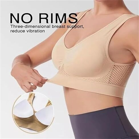 Breathable Anti-Sagging Breasts Bra, Anti Sagging Push up Bra for Women, Wireless Comfort Liftup Bra in Saudi Arabia