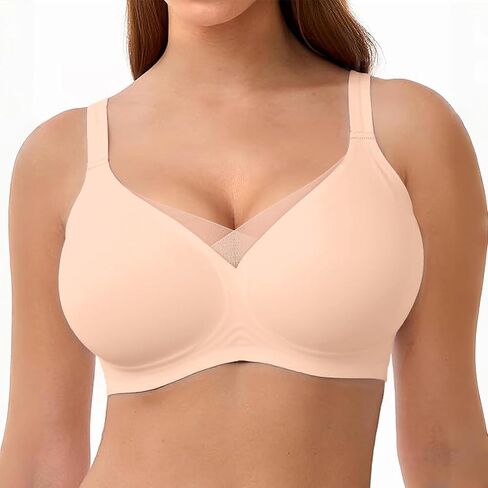 DODOKIE Bras for Women no Underwire, Supportive Seamless Bralette with Adjustable Wide Straps-Full Coverage Wireless Push Up in Saudi Arabia
