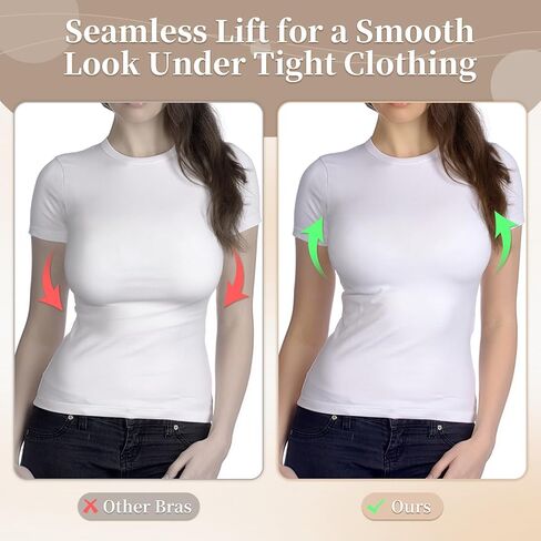 DODOKIE Bras for Women no Underwire, Supportive Seamless Bralette with Adjustable Wide Straps-Full Coverage Wireless Push Up in Saudi Arabia