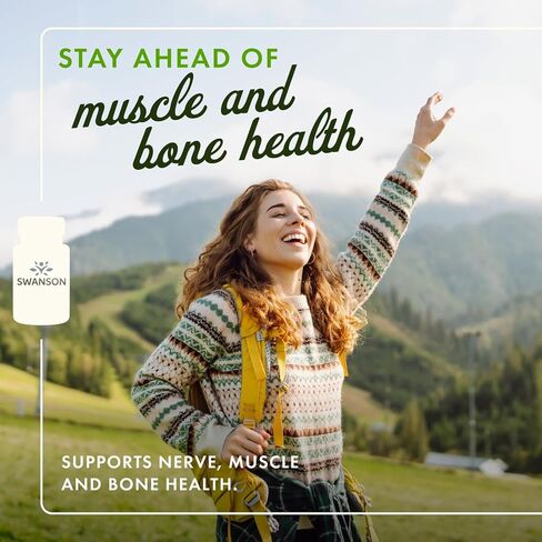 Swanson Magnesium Bone & Muscle Health Support 200 Milligrams (2 Caps per 400 mg Serving Magnesium Oxide) 500 Capsules in Saudi Arabia