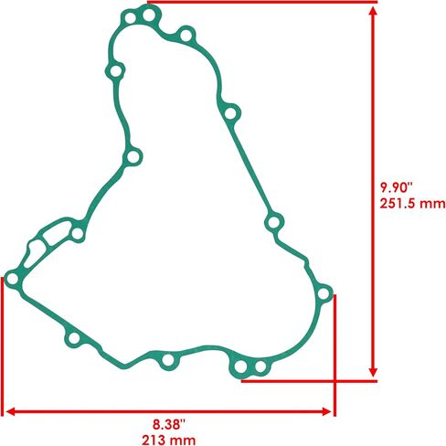 Caltric Starter Clutch Sprag Idler Gear with Gasket compatible with Kawasaki Kfx450R Ksf450B 2008-2014 in Saudi Arabia