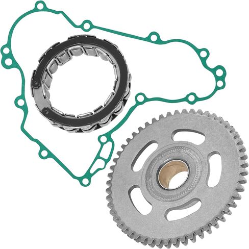 Caltric Starter Clutch Sprag Idler Gear with Gasket compatible with Kawasaki Kfx450R Ksf450B 2008-2014 in Saudi Arabia