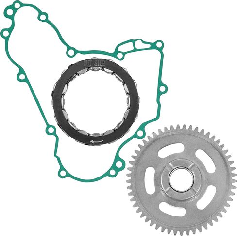 Caltric Starter Clutch Sprag Idler Gear with Gasket compatible with Kawasaki Kfx450R Ksf450B 2008-2014 in Saudi Arabia