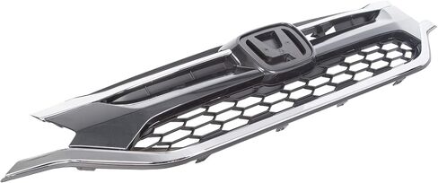 ECOTRIC Front Bumper Upper Trim & Lower Grille Grill Compatible with 2015 2016 Honda CRV CR-V Chrome in Saudi Arabia