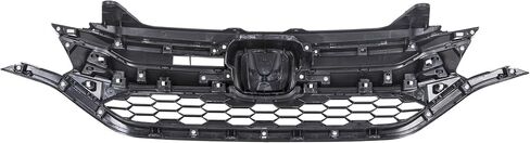 ECOTRIC Front Bumper Upper Trim & Lower Grille Grill Compatible with 2015 2016 Honda CRV CR-V Chrome in Saudi Arabia