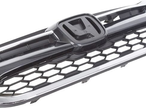 ECOTRIC Front Bumper Upper Trim & Lower Grille Grill Compatible with 2015 2016 Honda CRV CR-V Chrome in Saudi Arabia