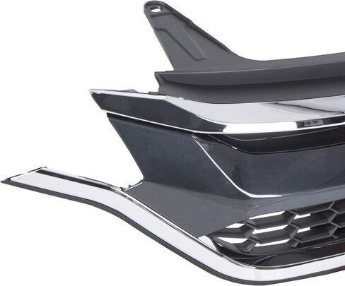 ECOTRIC Front Bumper Upper Trim & Lower Grille Grill Compatible with 2015 2016 Honda CRV CR-V Chrome in Saudi Arabia