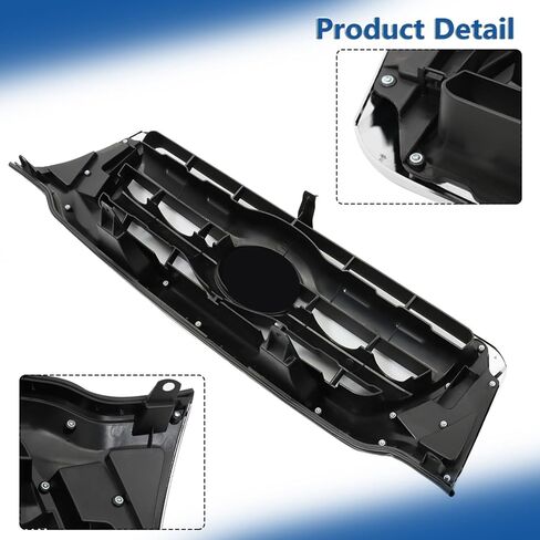 Front Bumper Hood Grille Upper Black with Chrome Molding Replacement for Toyota Tacoma 2005-2011 5310004360 in Saudi Arabia