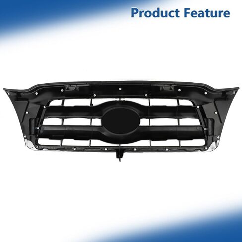 Front Bumper Hood Grille Upper Black with Chrome Molding Replacement for Toyota Tacoma 2005-2011 5310004360 in Saudi Arabia