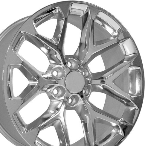 إطارات OE Wheels LLC مقاس 22 بوصة تناسب ما قبل 2019 سيلفرادو سييرا ما قبل 2021 تاهو سوبربان يوكون إسكاليد CV98 22x9 عجلة كروم هولاندر 5668 in Saudi Arabia