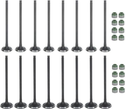 16pcs Engine Intake and Exhaust Valve Kit with Valve Seals for Honda Civic Del Sol 1.6L 1.7L 1992-2005 SOHC D16Z6 D17A1 A2 A6 in Saudi Arabia