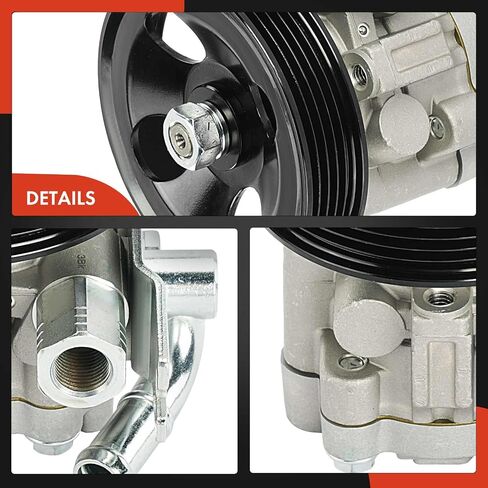 A-Premium Power Steering Pump, with Pulley & Inlet Line, Compatible with Nissan Frontier 1999-2004 3.3L, Xterra 2000-2004 3.3L in Saudi Arabia