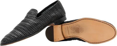 John Varvatos Men's Venice Woven Slip on Loafer Flat in Saudi Arabia