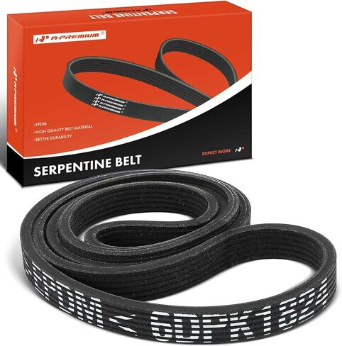 A-Premium Dual-Sided Serpentine Drive Belt Compatible with Volvo XC90 2003-2006, S60 2002 2004-2008, XC70 2003, S80 1999-2000 2004-2006, C70 & BMW 740i, 740Li, X6 & Porsche 911, 71.8 inch in Saudi Arabia