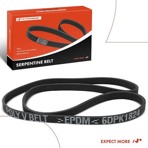 A-Premium Dual-Sided Serpentine Drive Belt Compatible with Volvo XC90 2003-2006, S60 2002 2004-2008, XC70 2003, S80 1999-2000 2004-2006, C70 & BMW 740i, 740Li, X6 & Porsche 911, 71.8 inch in Saudi Arabia