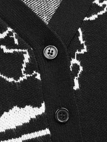 CIDER Women’s Dinosaur Cardigan Graphic Streetwear Cute Patterned Preppy Sweater in Saudi Arabia